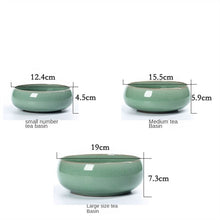 Load image into Gallery viewer, Ashtray Longquan Celadon Tea Basin Tea Utensils Cup Writing-Brush Washer Ice Cracked Ceramics Hydroponic Bowl Lotus
