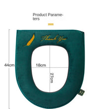 Load image into Gallery viewer, 3pcs Thickened Toilet Pad Household Plush Four Seasons Washable Toilet Cushion
