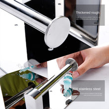 Lade das Bild in den Galerie-Viewer, 304 Stainless Steel Thickened Tissue Holder Handphone-Friendly Dual-Purpose Tissue Box Roll Stand
