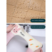 Load image into Gallery viewer, 3pcs Toilet Mat Cartoon Winter Thickened Fleece Toilet Seat Cover Four Seasons  Zipper

