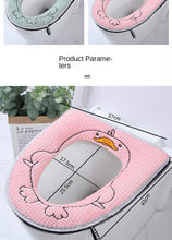 Load image into Gallery viewer, 3pcs Domestic Toilet Seat Washer Four Seasons Toilet Seat Cover Pad Zipper Toilet Seat Cover
