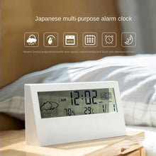 Load image into Gallery viewer, Smart Multi-Function Alarm Clock LED Display Simple Clock Weather Humidity Transparent Luminous Electronic Clock
