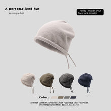 Load image into Gallery viewer, Warm Winter Knit Beanie Hats Fashion  Autumn and Winter Travel Pure Color All-Matching Breathable Ear Protection Confinement Unisex
