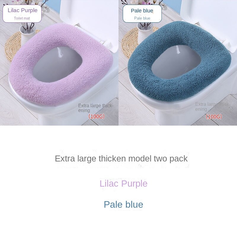 3pcs Toilet Seat plus-Sized Household Winter Thickened Toilet Seat Cover Pad Toilet Seat Cover Washer