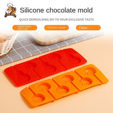 Load image into Gallery viewer, 2pcs Silicone Mold 6 Even Doughnuts Lollipop Mold Valentine&#39;s Day Chocolate Mold
