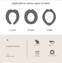 Load image into Gallery viewer, 3pcs Toilet Mat Household Four Seasons Cushion Zipper Toilet Cushion Toilet Seat Cover
