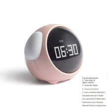 Load image into Gallery viewer, Smart Multi-Function Alarm Clock LED Display round Expression Voice-Controlled Night Light for Children

