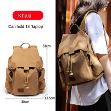 Load image into Gallery viewer, Canvas Fashion Trendy Korean Style Large Capacity Junior High School Student Backpack Men's Travel Computer Backpack Women
