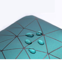 Load image into Gallery viewer, 2PCS 4 Colors Geometric Rhombus Pu Waterproof Women Cotton Strips Cosmetic Lipstick Travel out Storage Bag with Zipper
