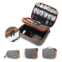 Load image into Gallery viewer, Travel Cable Storage Multi-Function Digital Storage Bag Gadget Organizer  Digital  Pouch Ipad Earphone Charge Double Layer
