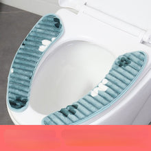 Load image into Gallery viewer, 3pcs Toilet Seat Cover Pads Winter Thicker Closestool Cushion Smart  Paste Adsorption Washable
