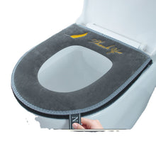Load image into Gallery viewer, 3pcs Thickened Toilet Pad Household Plush Four Seasons Washable Toilet Cushion
