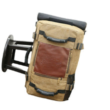 Lade das Bild in den Galerie-Viewer, Backpack Men Canvas Backpack Fashionable  Messenger   Large Capacity Portable Travel shoulder bag
