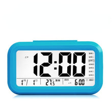 Load image into Gallery viewer, Smart Multi-Function Alarm Clock LED Display Voice Time Rechargeable/Battery Type Three Sets of Alarm
