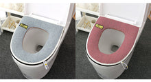 Load image into Gallery viewer, 3pcs Toilet Seat Cover Pads Linen Summer Thin Section Zipper   Four Seasons Healthy And Soft
