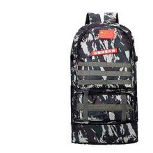 Lade das Bild in den Galerie-Viewer, Backpack Men's and Women's Large Capacity Army Green Camouflage Working Travel Backpack

