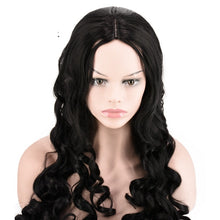 Load image into Gallery viewer, Women Wig Black Long Curly Medium Large Wave Wig W215
