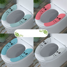Load image into Gallery viewer, 3pcs Toilet Cushion Seat Cushion Adhesive Washable Four Seasons Self-Adhesive Spring and Summer Toilet Seat Cover Disposable
