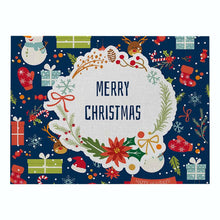 Load image into Gallery viewer, 2pcs Christmas Tablecloths Cartoon Printed Placemats Insulated And Waterproof Table Mats
