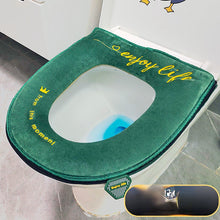 Load image into Gallery viewer, 3pcs Toilet Mat Velvet Toilet Seat plus-Sized Thick Toilet Seat Cover Four Seasons
