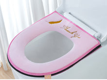 Load image into Gallery viewer, 3pcs Thickened Toilet Pad Household Plush Four Seasons Washable Toilet Cushion
