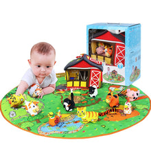 Load image into Gallery viewer, 0-1-3 Years Baby Early Education 3D Cloth Book Happy Game Blanket Fun Dolls
