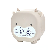 Load image into Gallery viewer, Smart Multi-Function Alarm Clock LED Display Cute Stupid Cow Voice-Controlled Voice-Time Night Light for Children
