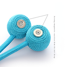 Lade das Bild in den Galerie-Viewer, 20 Colors Headphones Magnetic Buckle Curtain Tied, Non-Perforated Curtains Magnetic Snap
