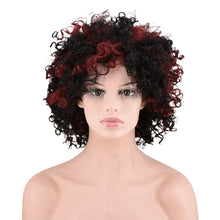 Lade das Bild in den Galerie-Viewer, Women Wig African Small Curly Hair Afro Short Fiber Synthetic Wigs W512
