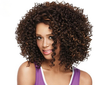 Lade das Bild in den Galerie-Viewer, &lt;transcy&gt;Frauen Perücke African Black Small Roll Head Cover W522&lt;/transcy&gt;
