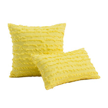 Load image into Gallery viewer, 2pcs Pillowcases 45 * 45cm Square Solid Color Cotton and Linen Cut Flower Tassel Sofa
