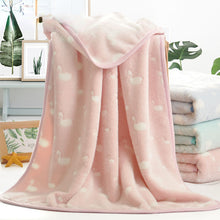 Load image into Gallery viewer, Blanket Flannel Nap Blanket Children's Small Blanket Quilt Single Thin Summer Air Conditioning Blanket
