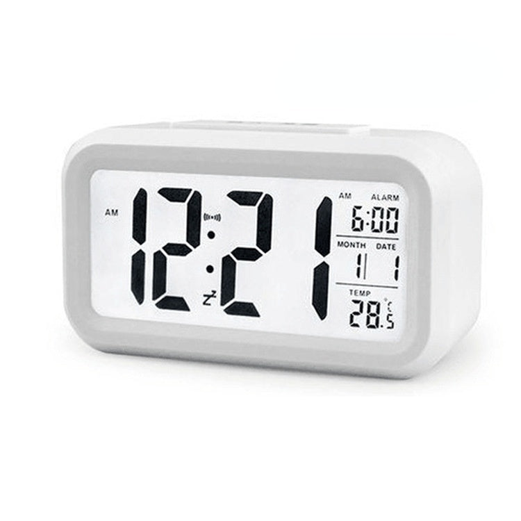Smart Multi-Function Alarm Clock LED Display Rechargeable/Battery Color Alarm Clock