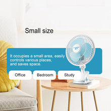 Lade das Bild in den Galerie-Viewer, 220V Portable Household Dormitory Mute Clip Base Mini Electric Fan, Timing Version, Length: 3.5m
