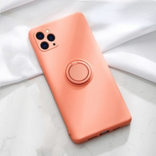 Lade das Bild in den Galerie-Viewer, Solid Color Silicone Ring Bracket Phone Case for iPhone 13 Pro Max
