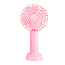 Load image into Gallery viewer, 3.7V Handheld Mini Fan Portable Usb Rechargeable 1200mah Battery Electric Air Cooler With Mobile Phone Holder
