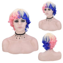 Load image into Gallery viewer, Women Wig Movie Suicide Squad Little Ugly Female Double Fight Gradient Men&#39;s W164
