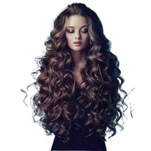Lade das Bild in den Galerie-Viewer, Women Wig Brown Center-Parted Bangs Long Curly Hair W517
