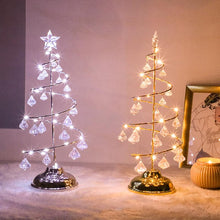 Load image into Gallery viewer, 33cm Led Crystal Christmas Tree Table Lamp Xmas Decoration Night Light present
