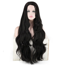 Lade das Bild in den Galerie-Viewer, Elegant Women Wig Extra Long Black fiber Wig W443
