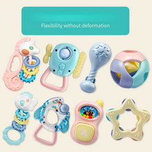 Load image into Gallery viewer, 0-12 Months Baby Teether Seahorse Plane Shark Rattle, High Temperature Boiled Water
