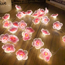 Load image into Gallery viewer, 2m Cherry Lighting Strings Blossom Flower LED String Fairy Lamp For Indoor Wedding Pink Bells Garland Deco
