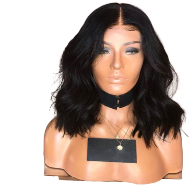 Women Wig Fluffy Medium Bobo Short Curling Iron Set W279