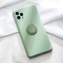 Lade das Bild in den Galerie-Viewer, Solid Color Silicone Ring Bracket Phone Case for iPhone 13 Pro Max
