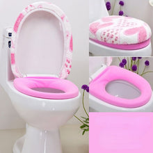 Load image into Gallery viewer, 3pcs Toilet Seat Cover Pads Cushion Bathroom   Lid  Pedestal Ring O-Ring   Three-Piece Set
