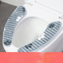 Load image into Gallery viewer, 3pcs Toilet Seat Cover Pads Winter Thicker Closestool Cushion Smart  Paste Adsorption Washable
