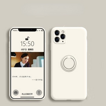 Lade das Bild in den Galerie-Viewer, Solid Color Silicone Ring Bracket Phone Case for iPhone 13 Pro Max
