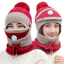 Load image into Gallery viewer, Warm Winter Knit Beanie Hats Windproof Cycling Women Fleece Lined Padded Warm Keeping Ear Protection Unisex
