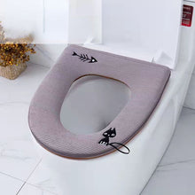 Load image into Gallery viewer, 3pcs Toilet Seat Cover Pads Household Waterproof     Universal Zipper  Washer Heater Band
