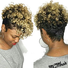 Load image into Gallery viewer, Women Wig Short African Curly Hair Rose Net Synthetic Wigs W274
